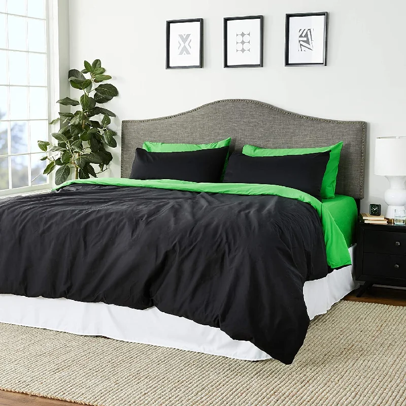 King - size comforters to fit large king - sized beds perfectlyTache Cotton Lime Green Black Reversible Comforter Set With Zipper Cover King - size comforters to fit large king - sized beds perfectlyTache Cotton Lime Green Black Reversible Comforter Set With Zipper Cover