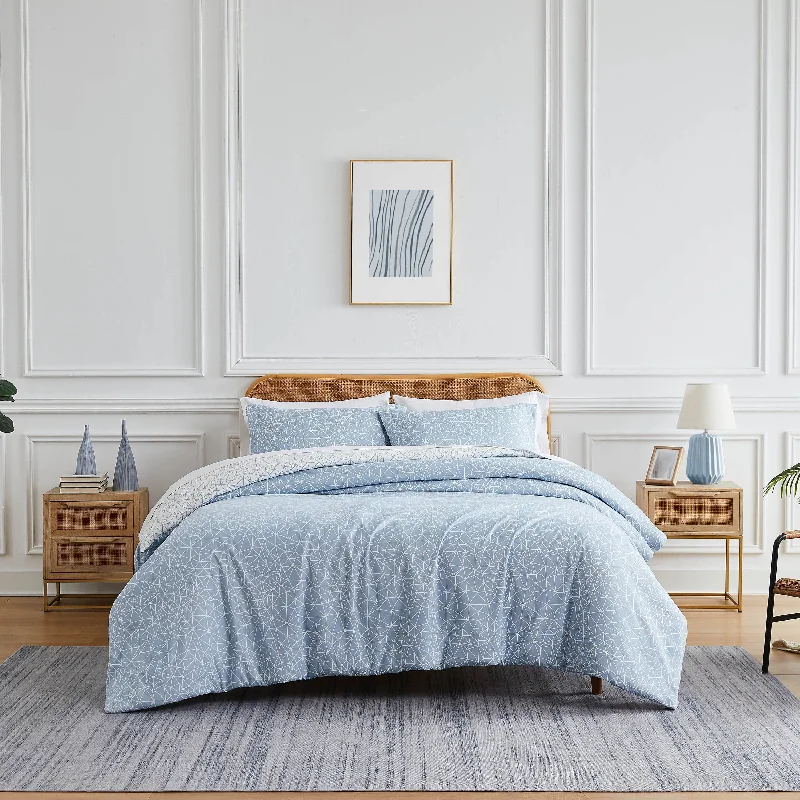 Queen - size comforters for standard queen - sized mattressesGeometric Maze Reversible Comforter Set Queen - size comforters for standard queen - sized mattressesGeometric Maze Reversible Comforter Set