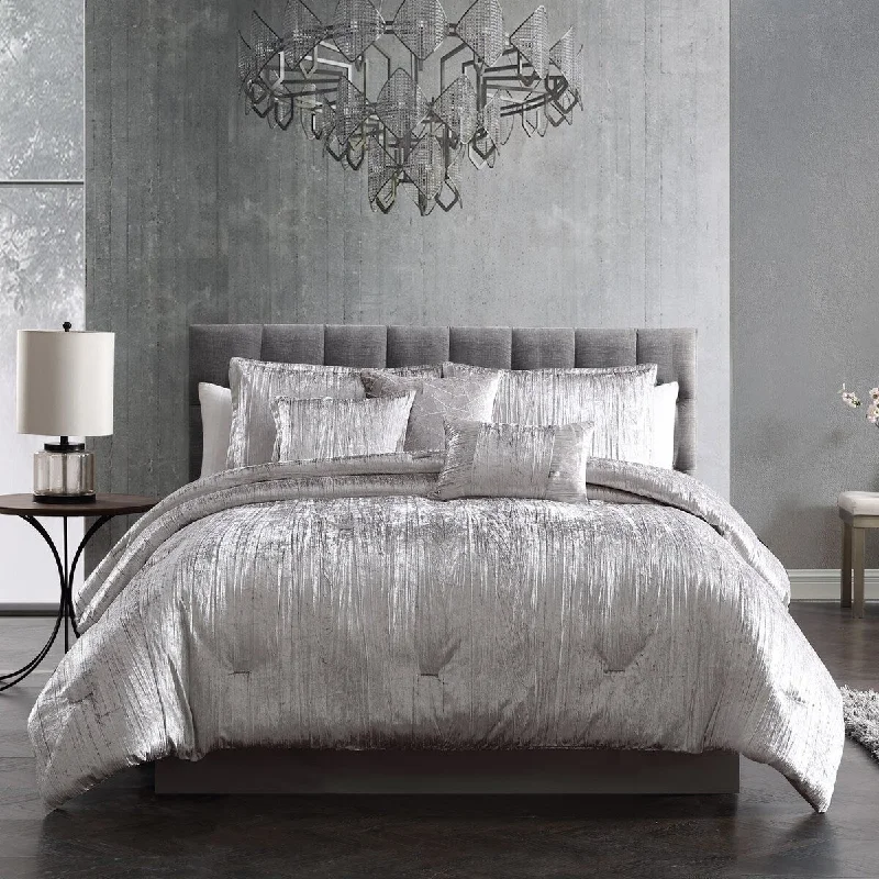 Microfiber - filled comforters that are lightweight and easy to care forRiverbrook Home Turin Crinkled Velvet Comforter Collection Microfiber - filled comforters that are lightweight and easy to care forRiverbrook Home Turin Crinkled Velvet Comforter Collection