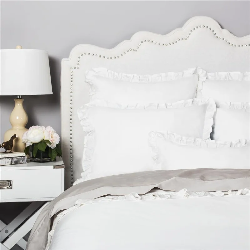 Wrinkle - resistant duvet covers for a neat and tidy lookSoft White Vienna Duvet Cover