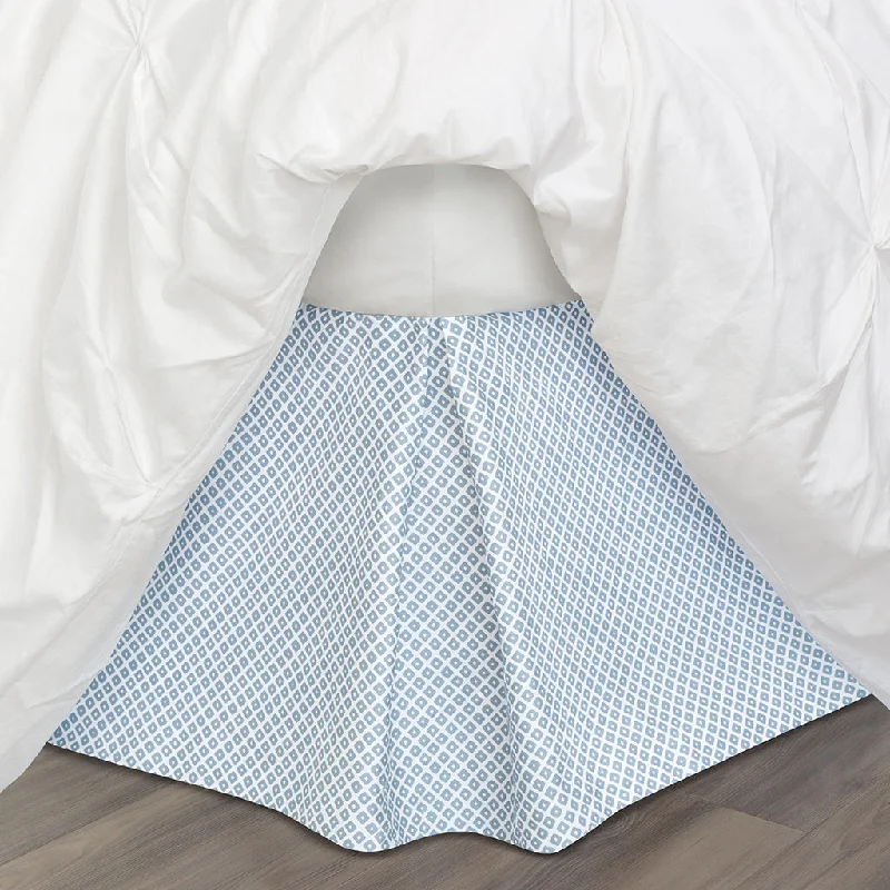 Bed skirts with a child - friendly printFrench Blue Diamonds Bed Skirt