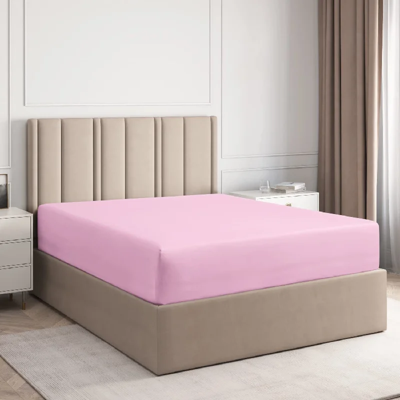 Organic Flannel Sheets for a Natural and Warm Sleep18 Inch Fitted Sheet Blush Pink Egyptian Cotton 1000TC