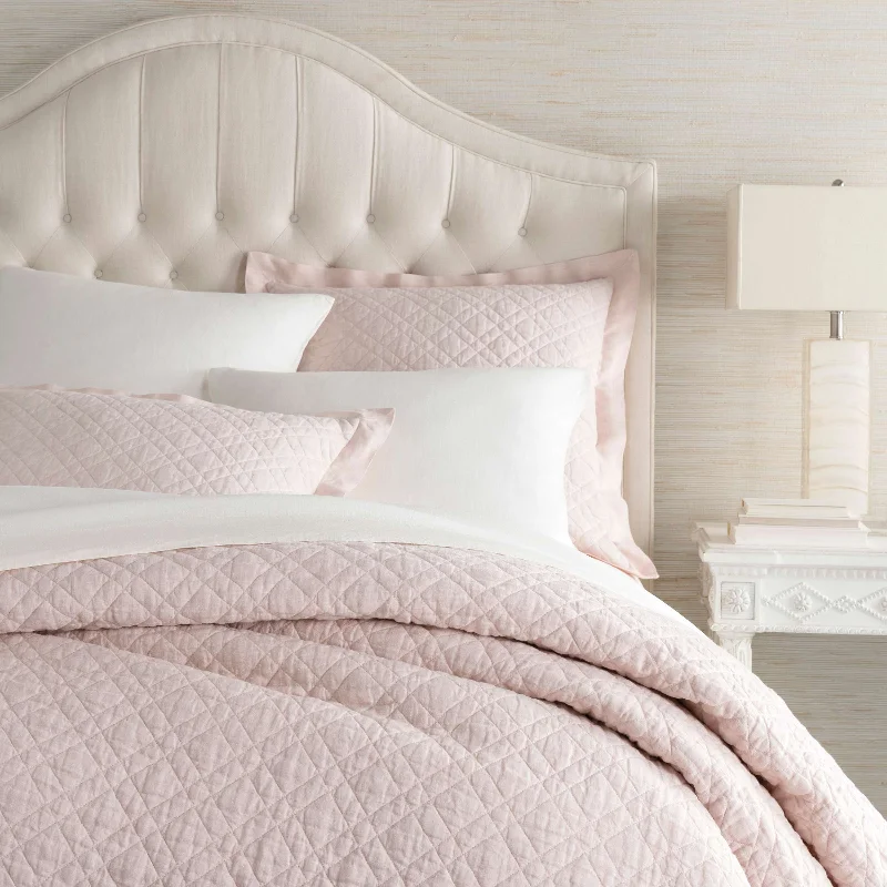 Machine - washable duvet covers for hassle - free cleaningPine Cone Hill Washed Linen Slipper Pink Quilt Machine - washable duvet covers for hassle - free cleaningPine Cone Hill Washed Linen Slipper Pink Quilt