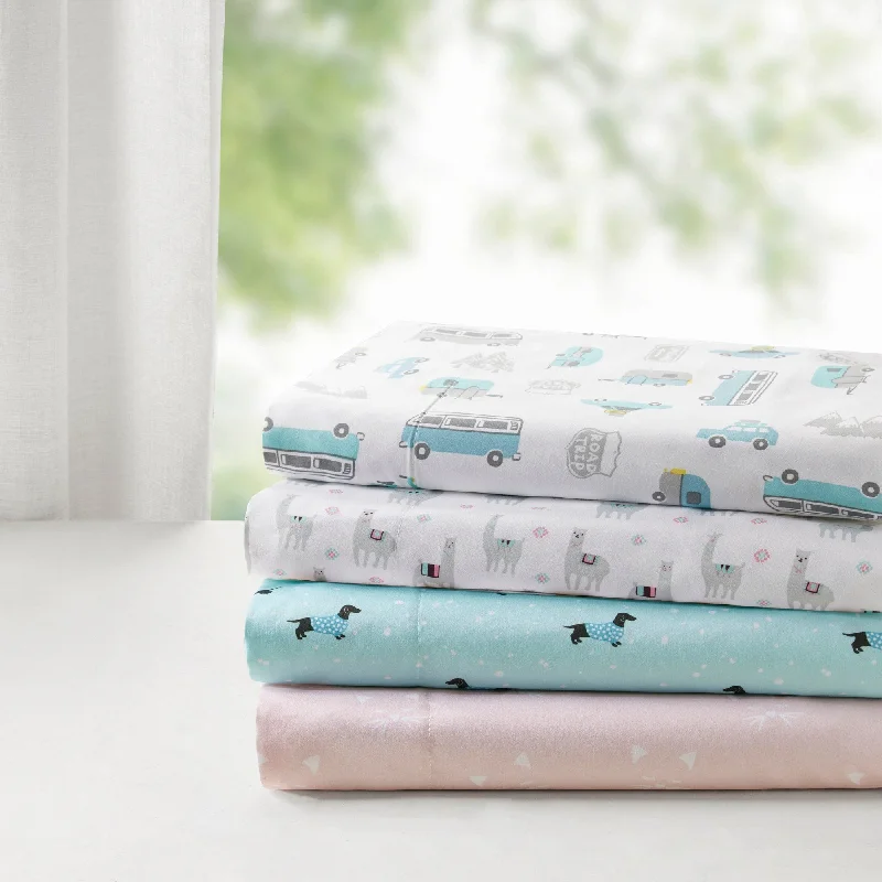 Polyester - Cotton Blend Sheets for Durability and ComfortIntelligent Design Novelty Print Sheet Set Polyester - Cotton Blend Sheets for Durability and ComfortIntelligent Design Novelty Print Sheet Set
