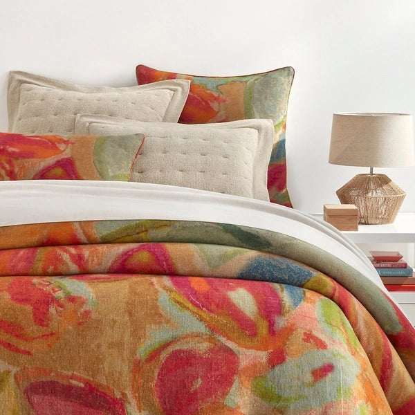 Zipper - closure duvet covers for easy removal and washingPine Cone Hill Joy Linen Multi Duvet Cover Zipper - closure duvet covers for easy removal and washingPine Cone Hill Joy Linen Multi Duvet Cover