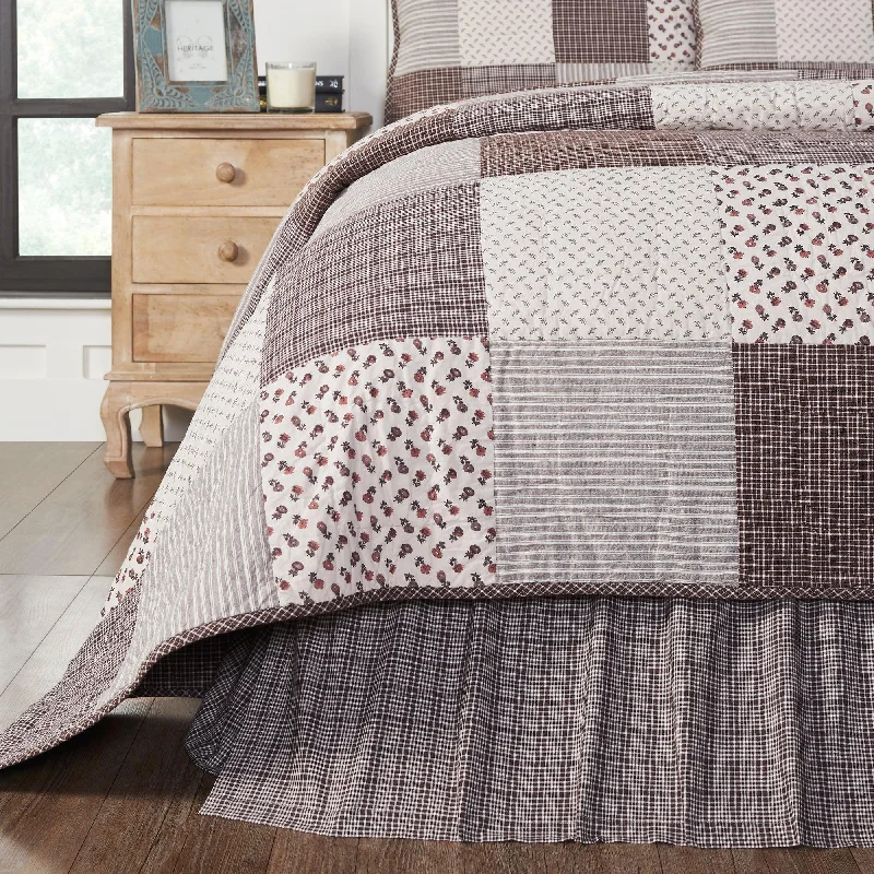 Bed skirts with a soft fleece lining for added comfortFlorette Queen Bed Skirt 60x80x16 VHC Brands Bed skirts with a soft fleece lining for added comfortFlorette Queen Bed Skirt 60x80x16 VHC Brands