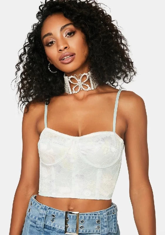 Secret Bloom Lace Bustier