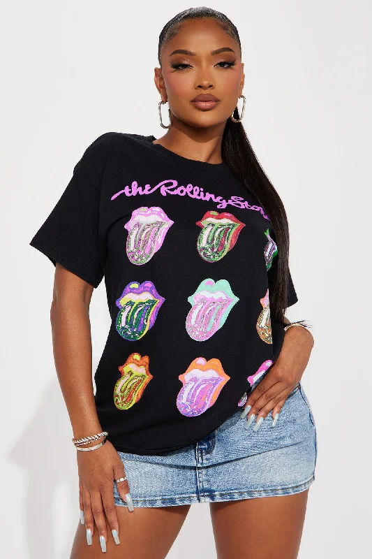 Want A Taste Rolling Stones Pop Art Tee - Black Wash