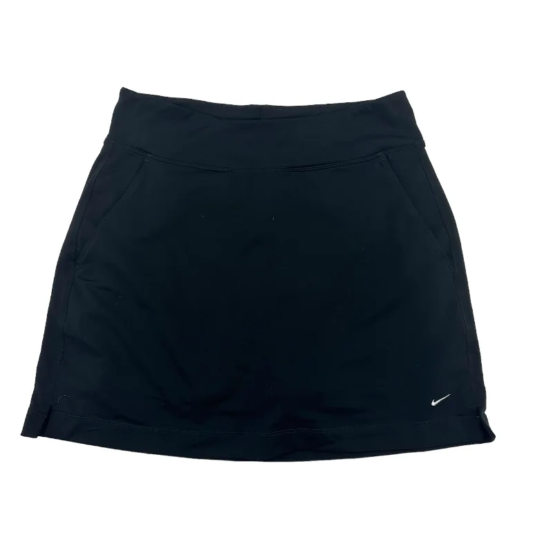 BLACK NIKE APPAREL ATHLETIC SKORT, Size S