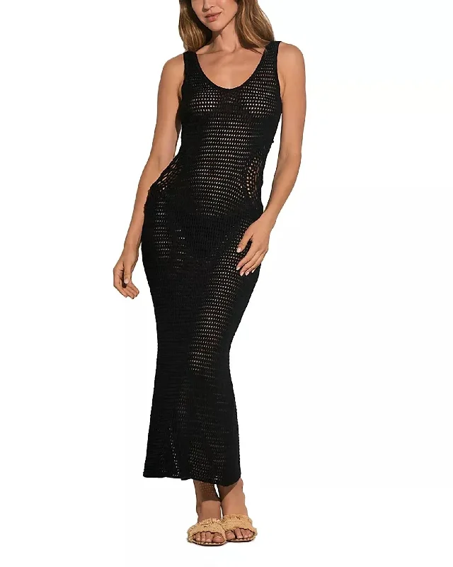 Barbados Crochet Coverup In Black