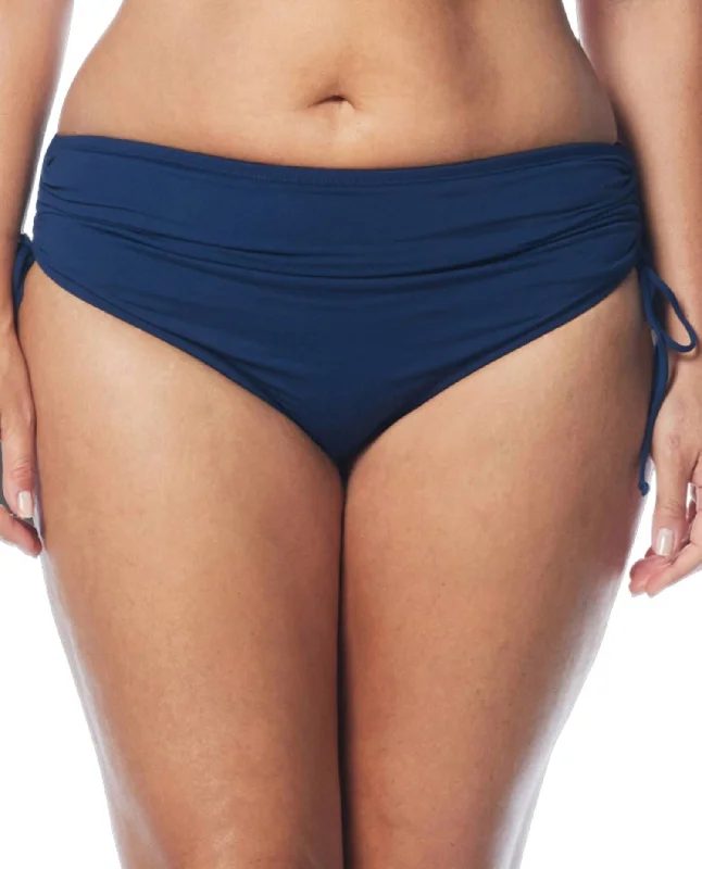 Women's Adjustable Tie Brief - Plus In Navy