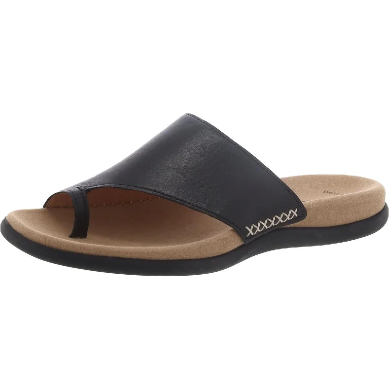 Gabor Womens Lether Slip On Thong Sandals