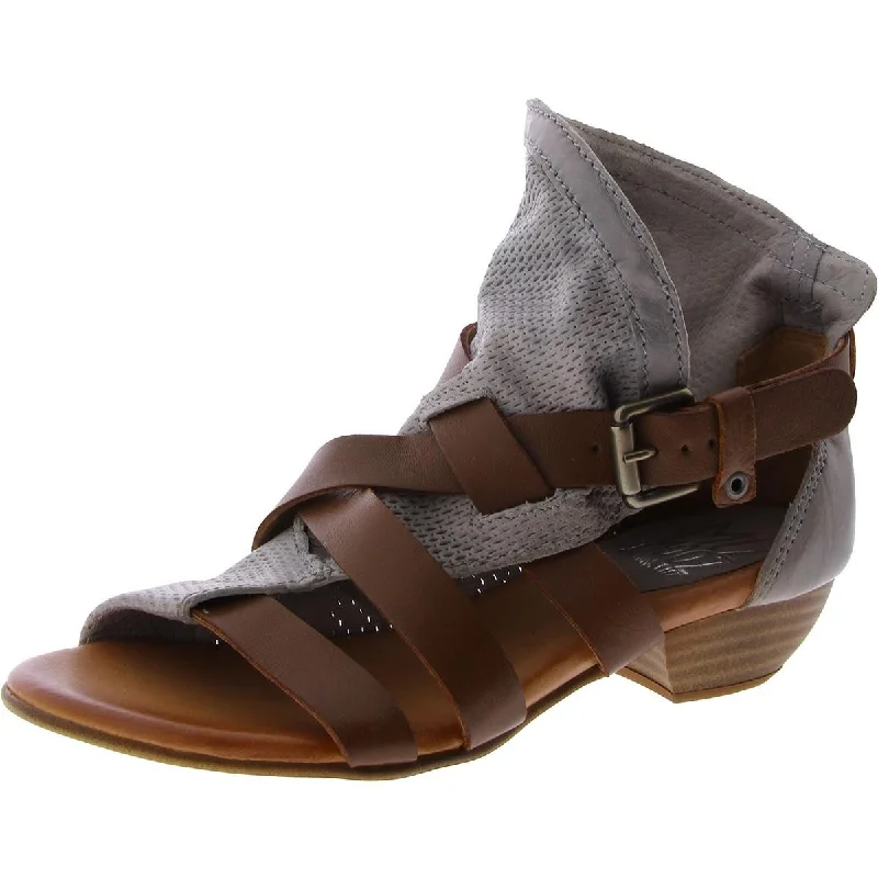 Cassidy Womens Leather Ankle Strappy Sandals