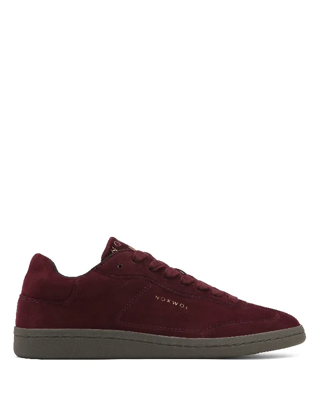 Delaney Suede Burgundy