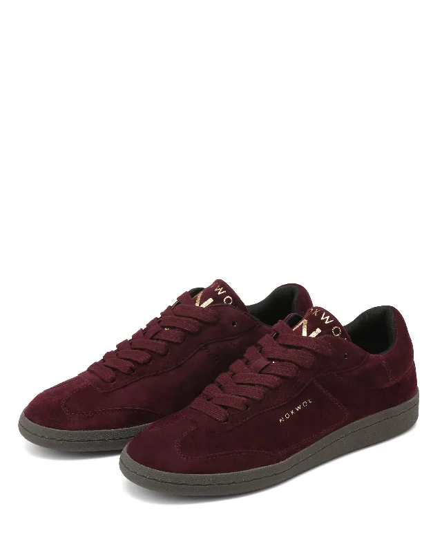 Delaney Suede Burgundy