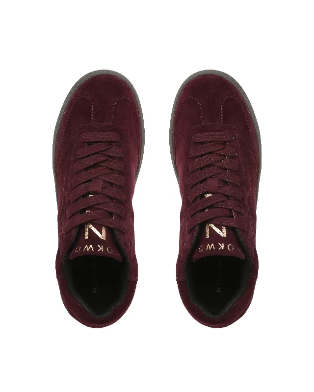 Delaney Suede Burgundy