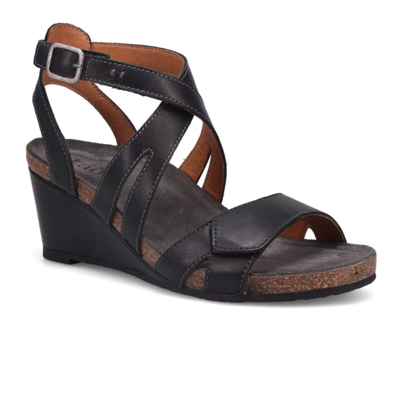 Taos Xcellent 2 Wedge Sandal (Women) - Black