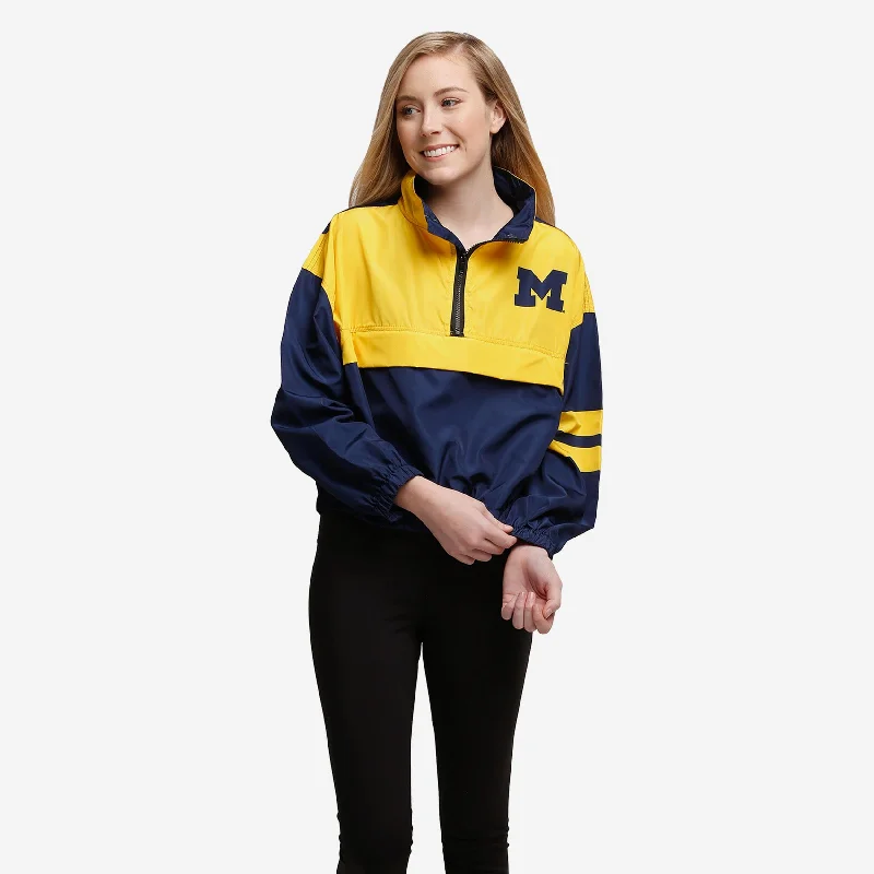 Michigan Wolverines Womens Winning Play Windbreaker