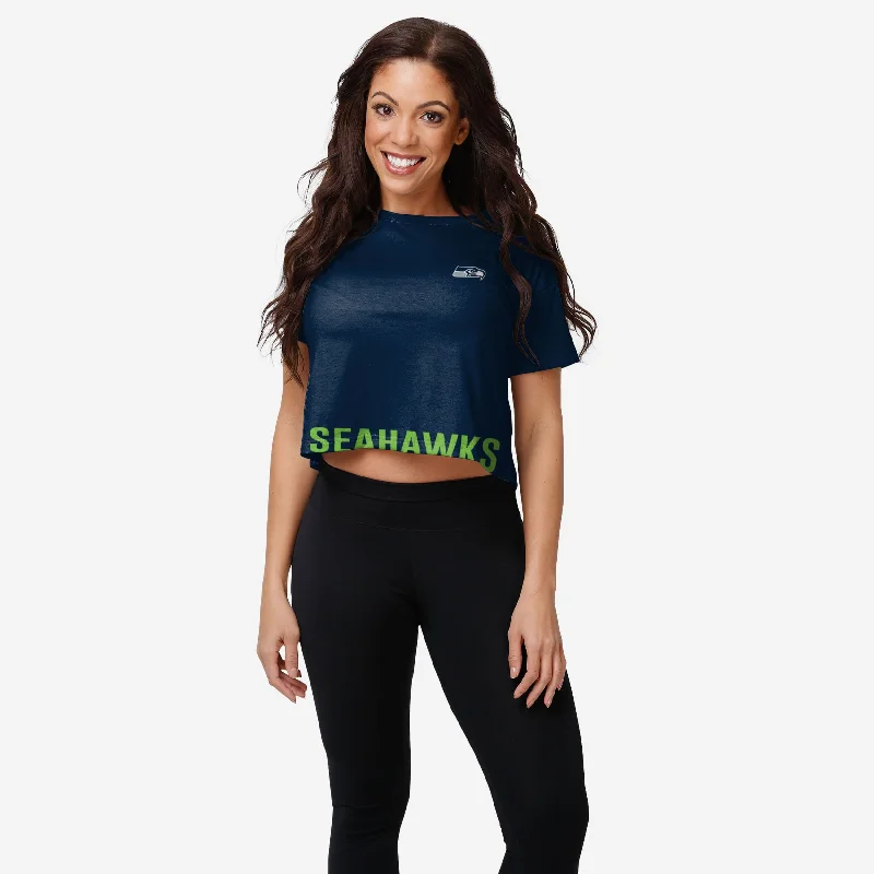 Seattle Seahawks Womens Bottom Line Crop Top