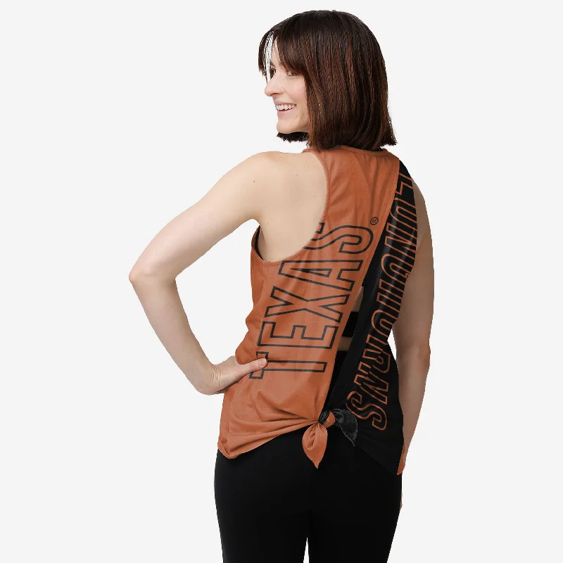 Texas Longhorns Womens Tie-Breaker Sleeveless Top