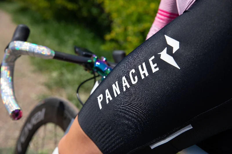 Women's WT 2ND SKIN Bib Short - Black w/Panache Logo