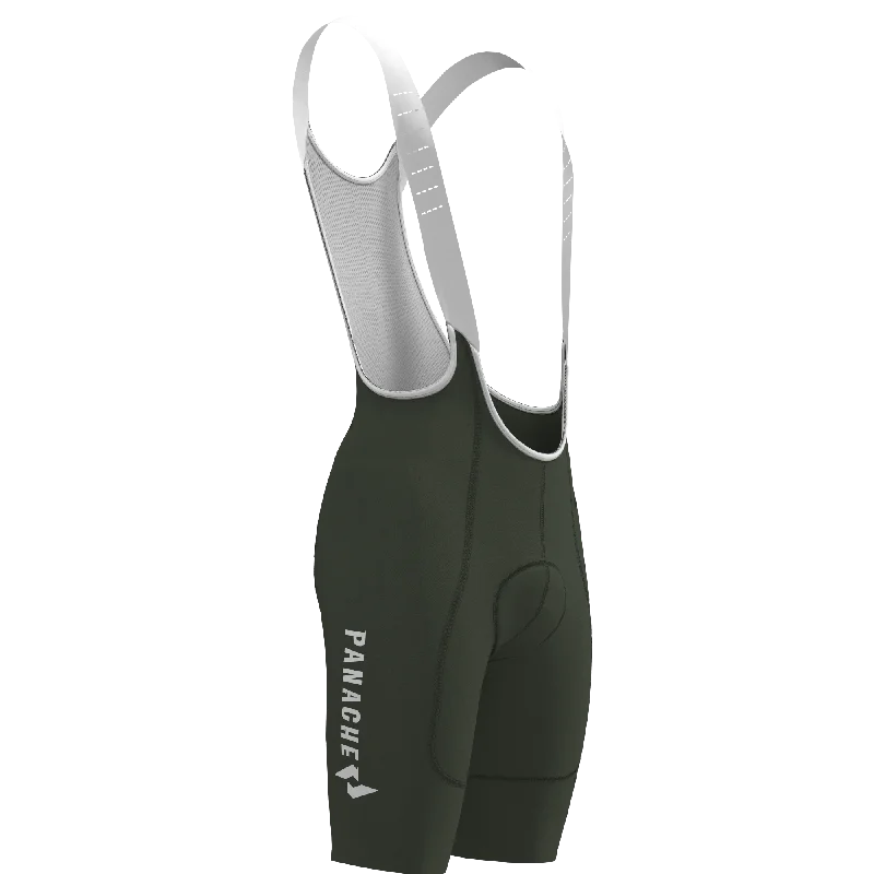 Women's WT 2ND SKIN Bib Short - Forest w/Panache Logo