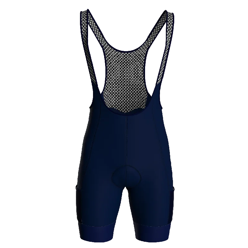 W's Cargo Pocket Bib Short - Midnight Blue