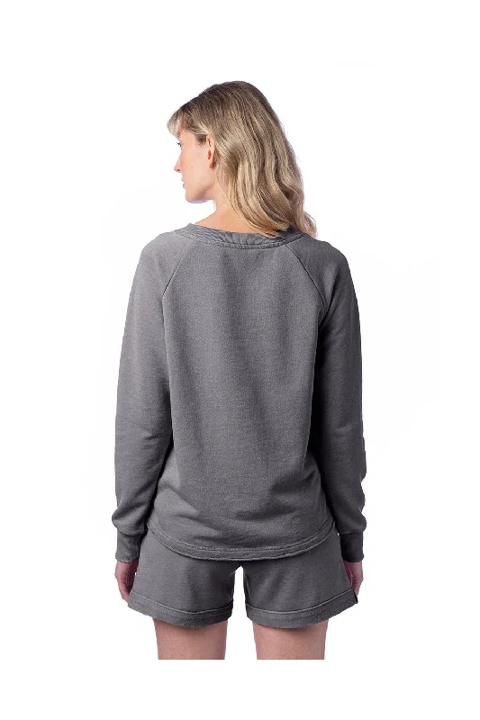 Alternative Womens Lazy Day Crewneck Sweatshirt - Nickel Grey