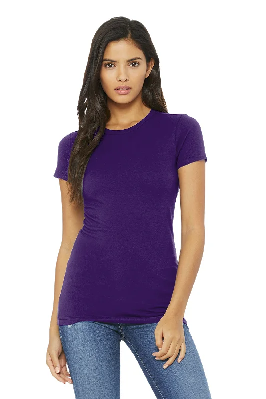 Bella + Canvas Womens The Favorite Short Sleeve Crewneck T-Shirt - Team Purple