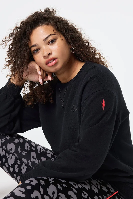 Black Longline Sweatshirt