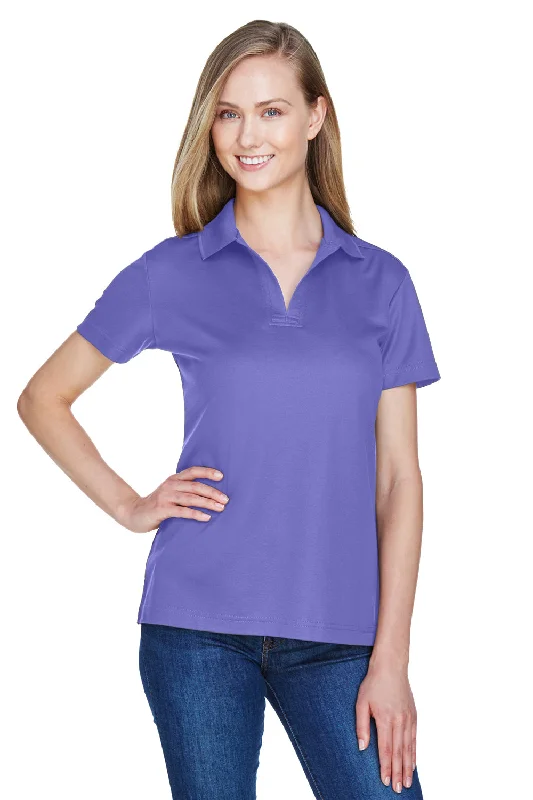 Devon & Jones Womens CrownLux Performance Moisture Wicking Short Sleeve Polo Shirt - Grape Purple