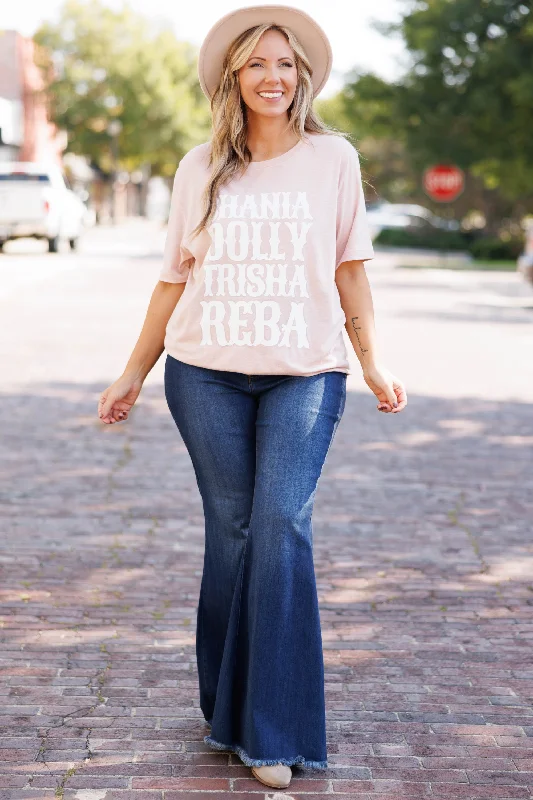 Ladies Of Country Music Tee, Heather Prism Peach