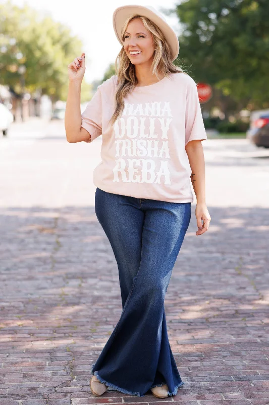 Ladies Of Country Music Tee, Heather Prism Peach