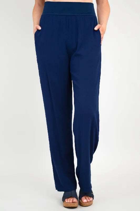 Landon Pant, Indigo, Linen Bamboo