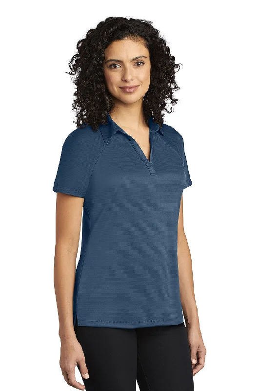 Port Authority Womens Crossover Moisture Wicking Short Sleeve Polo Shirt - Regatta Blue