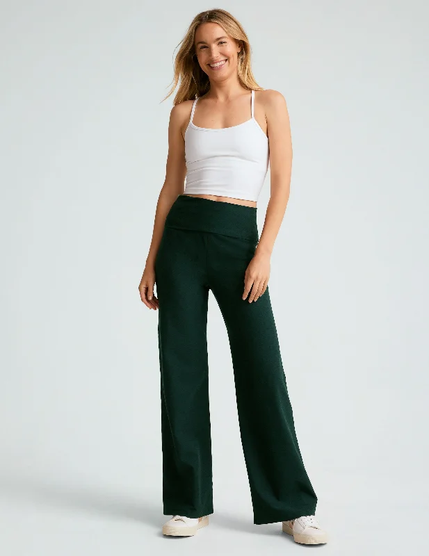 Spacedye Foldover Wide Leg Pant