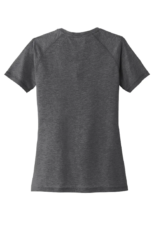 Sport-Tek Womens Moisture Wicking Short Sleeve Scoop Neck T-Shirt - Heather Dark Grey