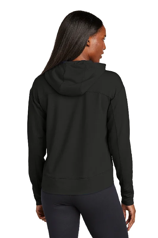 Sport-Tek Womens Sport-Wick Moisture Wicking Flex Fleece Hooded Sweatshirt Hoodie - Black