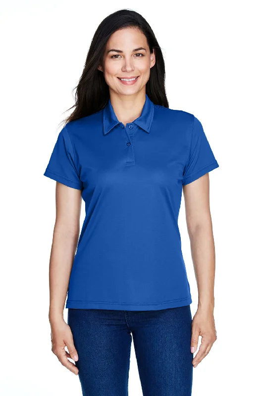 Team 365 Womens Command Performance Moisture Wicking Short Sleeve Polo Shirt - Royal Blue