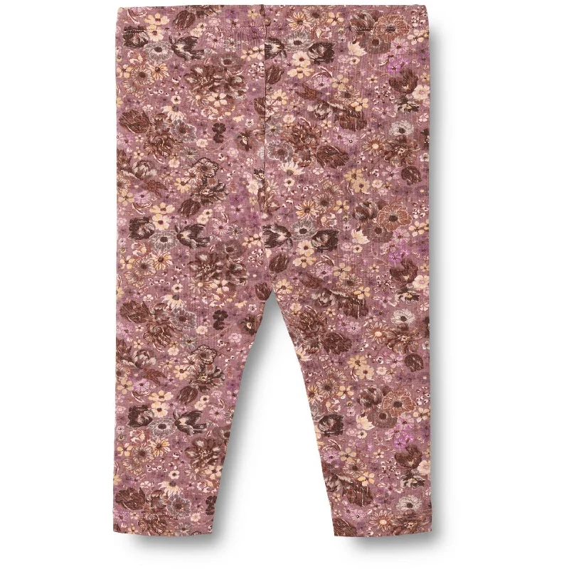 Wheat Lavender Flowers Leggings Jules