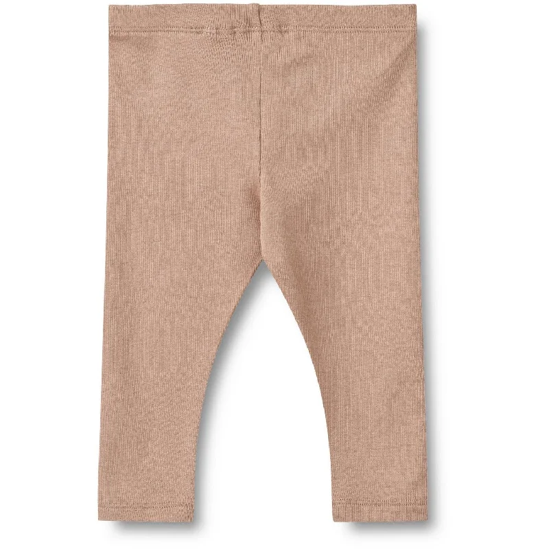 Wheat Nougat Rose Rib Leggings Maddy