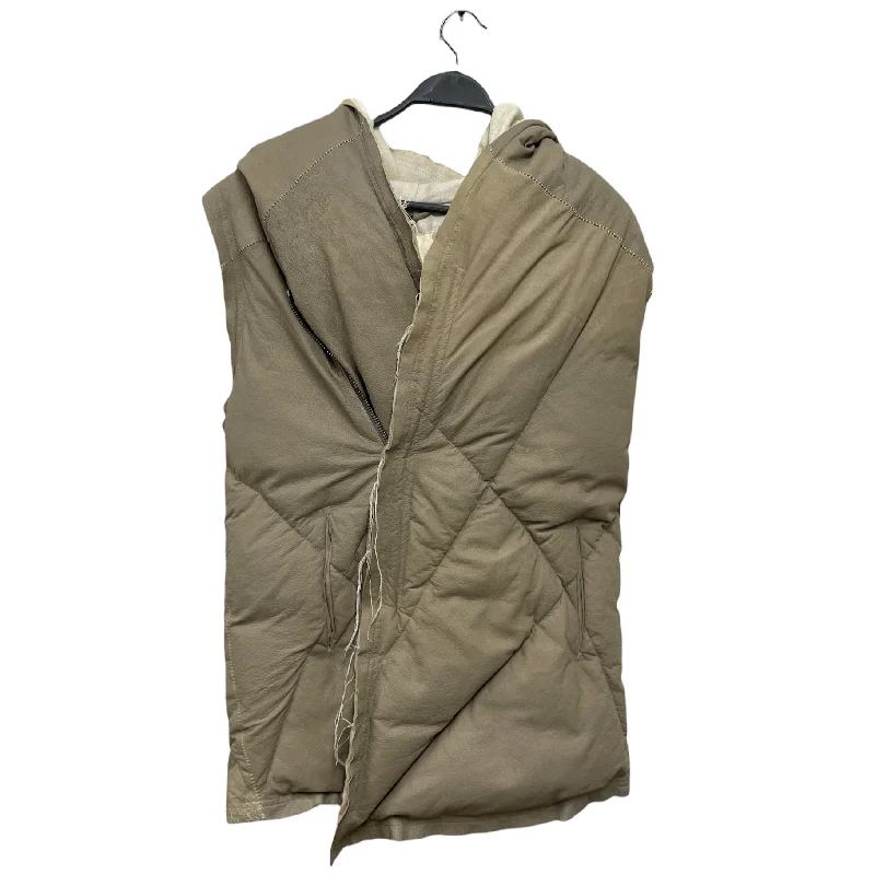 10sei0otto/Puffer Vest/50/Plain/Leather/KHK