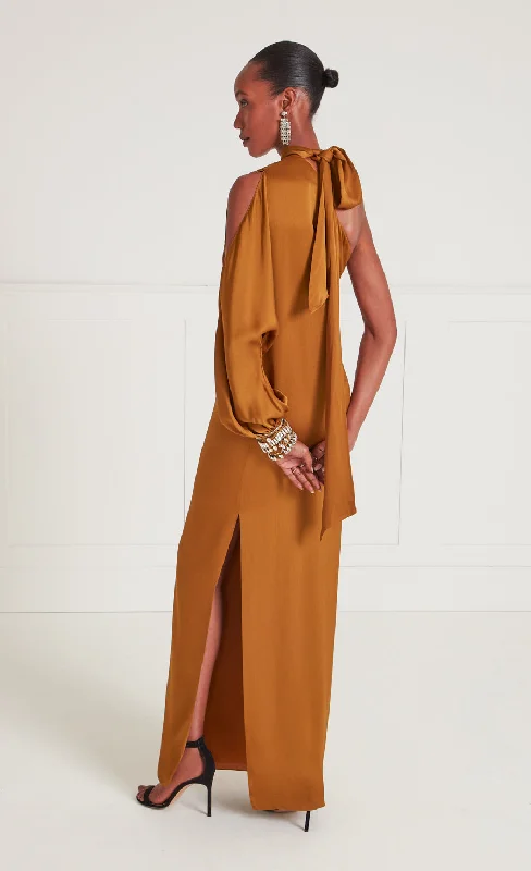 Adalina Draped Dress - Honey