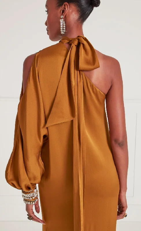 Adalina Draped Dress - Honey