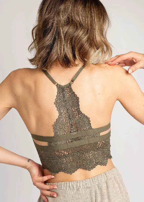 Amaya Bralette in Olive