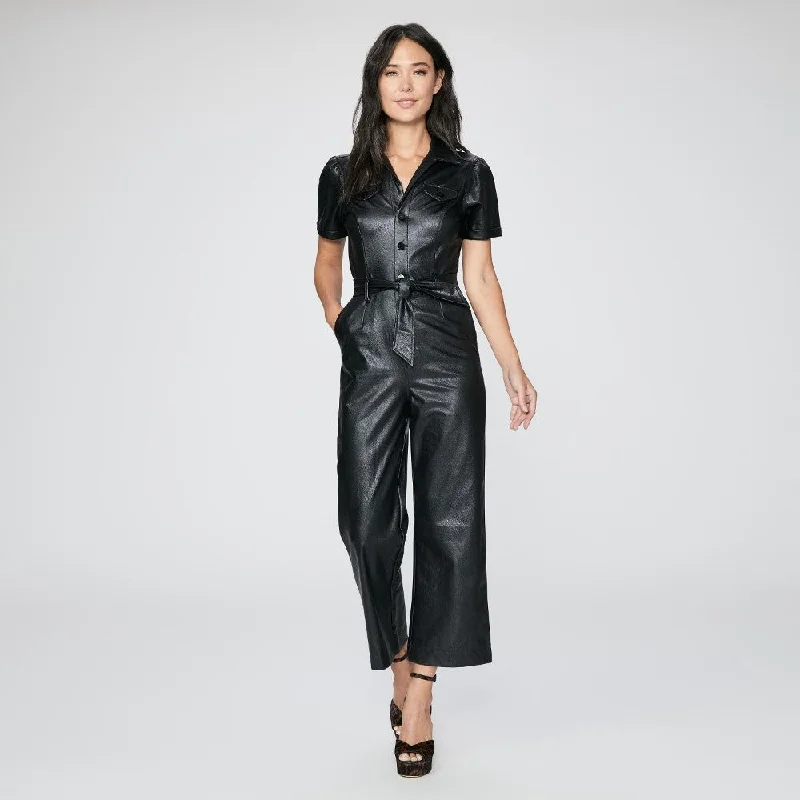 Anessa Short Sleeve Jumpsuit (Black)