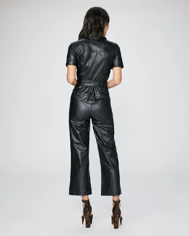 Anessa Short Sleeve Jumpsuit (Black)