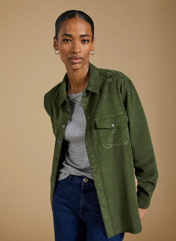 Beata Organic Corduroy Relaxed Shirt