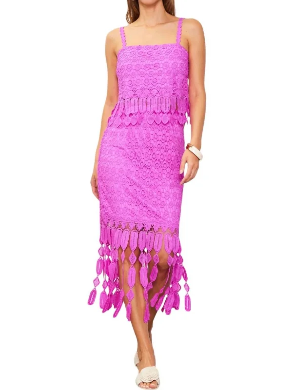 Fringe Set In Rose Violet