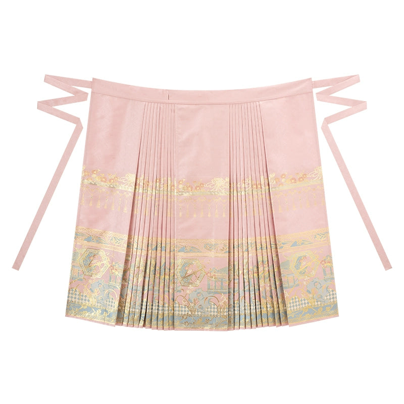 S / cherry blossom pink horse face skirt